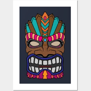 Tiki Totem Idol Mask Posters and Art